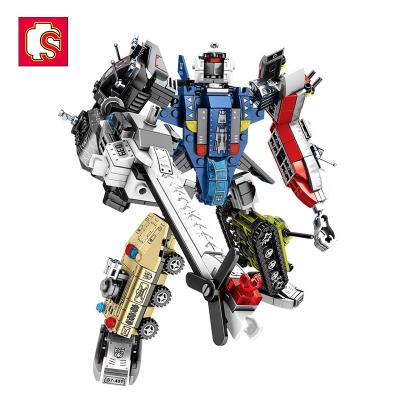 China Cool Vehicle DIY TOY Sembo Block 103099-103104 Deformation Iron Mecha Robot Kit Building Blocks Sets Toys Educational Bricks Children for sale