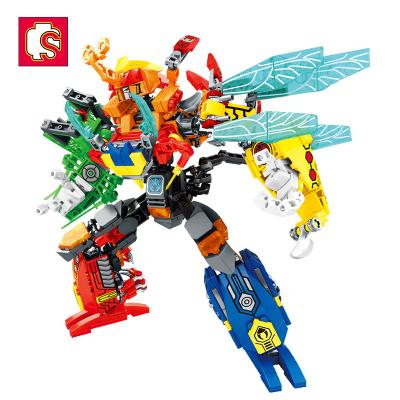 China DIY TOY Sembo Block 103132-103137 Educational Diy Deformation Robot Bricks Kids Iron Animal Insect Kit Building Blocks Sets Mecha Toys for sale