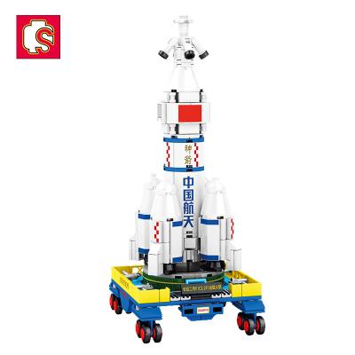 China Building Toy Sembo Block 203011 Astronaut 395Pcs Space Rocket Ascension Series Kids Educational Diys Bricks Kit Building Blocks Sets Toys for sale