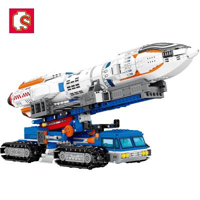 China 1335PCS Educational Toy Sembo Block 203310 Building Blocks Educational Aircraft Rocket Bricks Kit Building Blocks Sets Toys for sale