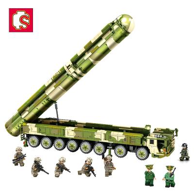 China DIY TOY Sembo Block 105804 1585PCS Kids Educational Diy Bricks Kits Cool Dongfeng Missile 41 ICBM Military Building Blocks Sets Toys for sale