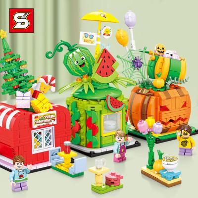 China Electronic Educational Assembling Toy SY 5215 Street View 338+Pcs Series USA White House Statue Of Liberty Plastic Toys Building Block Sets for sale