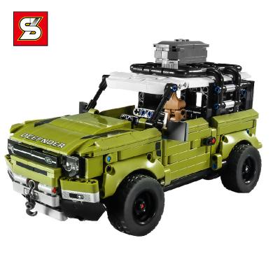 China 1:14 1286Pcs Building Toy SY 8605 Assembling Off-Road Bricks Car Building Block Sets Diy Kit Educational Kids Boys SUV for sale