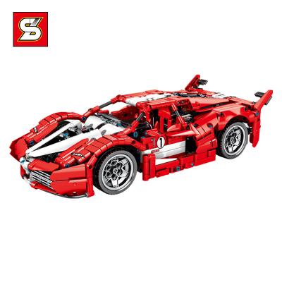 China Building Toy SY 8608 1:14 1282Pcs Assembling Brick Building Inertia Building Blocks Diy Kit Educational Fancy Sport Car Block Sets Toys for sale