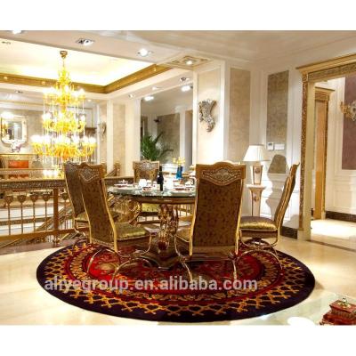 China (Size)AFD4399-good style adjustable french dining room furniture set luxury classic round dining table and chair for sale