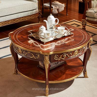 China Living Room Furniture Design Royal Wooden Tea Table DX050 for sale