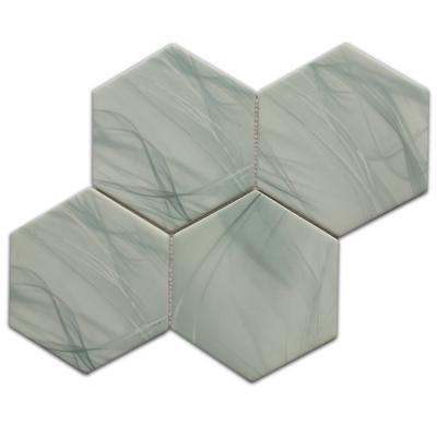 China Recyclable Flooring Manufacturer Marble Hexagon Kitchen Wall Mosaic Decoration Mosaic for sale