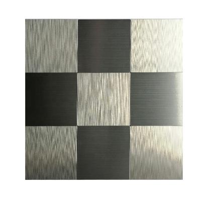 China 2020 high quality new parquet style silver pvc mosaic skin n stick mosaic wall up mosaic for sale