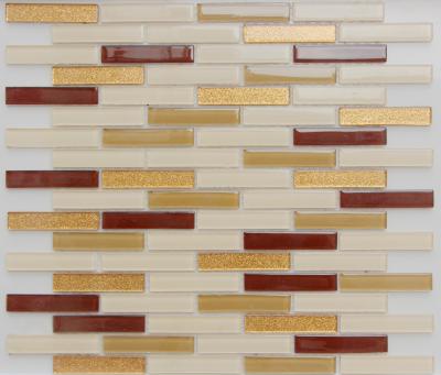 China High Quality Crystal Glass Mosaic Tile Blend Flooring Mosaic for sale