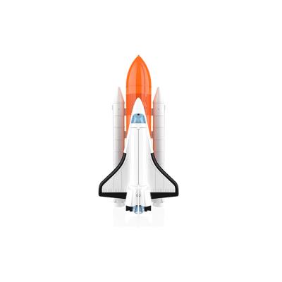 China Pull Back Sound And Various Light Factory Sale 1:250 Pull Back Space Shuttle Die Cast Car Model Toy With Sound Light for sale