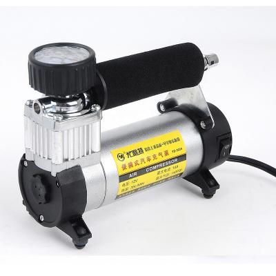 China YD-3035 Emergency Light Car Air Compressor With Metal Gauge DC 12V Tire Inflator Small Mini Car Pump for sale