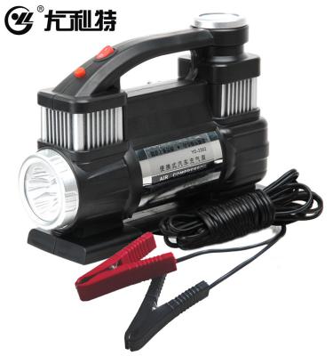 China Heavy Duty Powerful Car Tire Inflator With Battery Clamps 280x120x220mm for sale