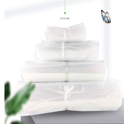 China Customized Large Size Clear PE Moisture Proof Plastic Bag For Plastic Packaging Bags Clear for sale