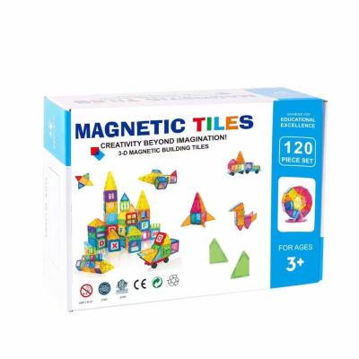 China 100 pcs magnetic tiles Hot selling Children Gift creative Magnetic block Toys Super Durable with Strong Magnets for sale