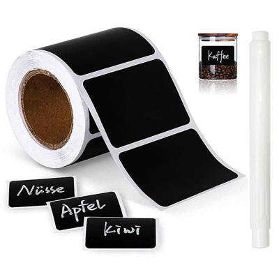 China Kitchen Bottle Irregular Shaped PVC Adhesive Chalkboard Blackboard Stickers Label for sale