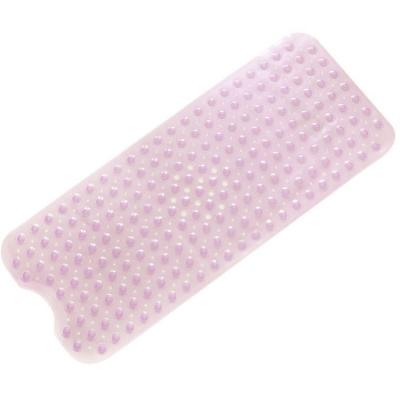 China Pink Non Slip Bathroom Mat Bath Tub Custom Baby Long Mat for sale