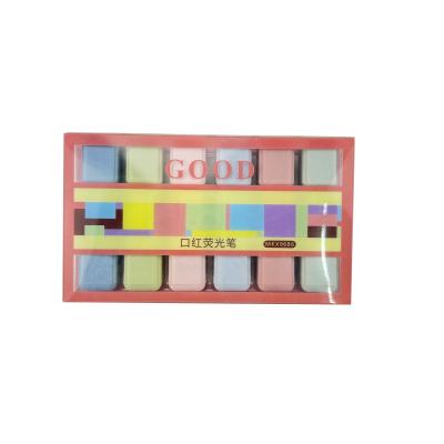 China Custom Chisel Tip Highlighter Marker Pen Kit Office School Stationary Highlighter Aesthetic for sale