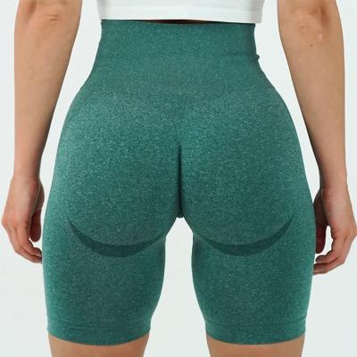 China Wholesale Breathable Seamless Women High Waisted Yoga Shorts Logo Yoga Shorts Gym Wear Shorts for sale