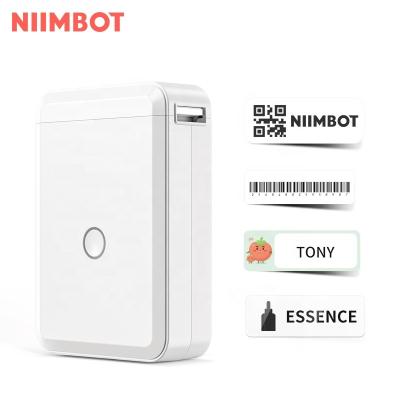 China NiiMbot D110 Wholesale 15mm Pocket Black And White Cheap Printer Top Selling Mobile Connect Logo Thermal Printer Without Ink for sale