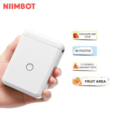 China Niimbot Mini Handheld Printer Label Receipt Wireless 15mm Printer Black And White Practical Home Portable Direct Thermal Label Printer for sale