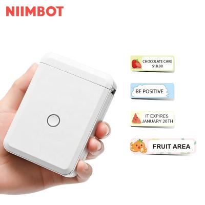 China NiiMbot D110 Black and White Waterproof Barcode Logo Image Adhesive Label Pocket Custom Printer for Christmas New Year Gift for sale