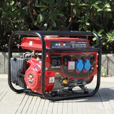 China Small Generator Supply Electric Power BISON 1kv Generator Set Gasoline Generator 1.1kw 1.2 Kw Generator for sale