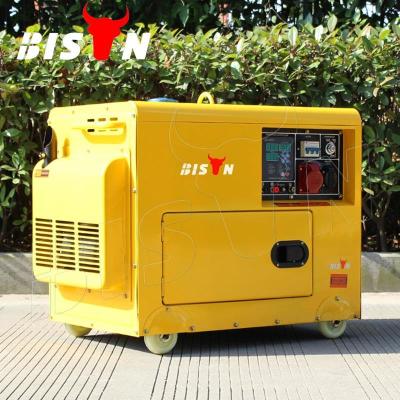 China BISON (CHINA) Silent Diesel Generator 5000w 5kw 5kva Diesel Generator Price BS6500DSE for sale