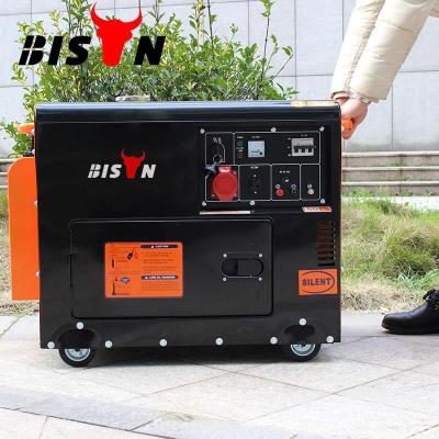 China BISON (CHINA) good quality 5kw generator price 5kva silent diesel generator BS6500DSE for sale