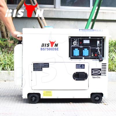 China Bison China 6KW BS8500DSE Diesel Generator Set Super Silent Diesel Generator Set for sale