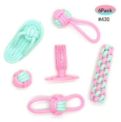 China Best Dogs Durable Fashion Design Dog Rope Chew Cotton Rope Toys Set Pet Toys Rope for sale