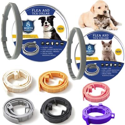 China Viable Customizable Dog Logo Anti-Flea Pet Cat And New Arrival Ddjustable Pet Insect Repellent Rubber Collar for sale