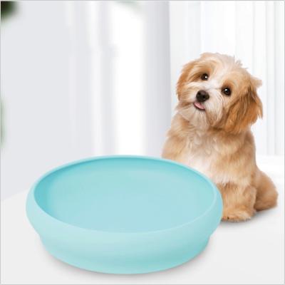 China Amazon Dog Non-automatic Cat Bowl Drinking Water Feeding Bowl Silicone Pet Bowl for sale