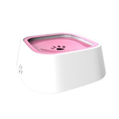 China Sustainable Road Refreshment Dog Water Bowl No Spill Dog Water Bowl Travel Pink for sale