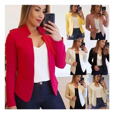 China 2021 New Anti-Wrinkle Size Long Sweater Ladies Casual Suit Jacket Plus Size Cardigan Women Jackets for sale