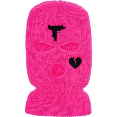 China Common Man Women Knitted Winter Ski Mask Hat Wholesale Custom Full Face Motorcycle Balaclava Fleece Skimask 3 Hole Designer Ski-Mask for sale