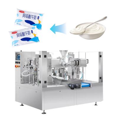 China Food Automatic Liquid Premade Bag Packing Machines For Juice Milk Pouch Filling And Sealing Machine for sale