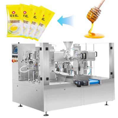 China Food Automatic Honey Juice Plastic Premade Bag Packing Machine Liquid Pouch Filling And Sealing Machines for sale