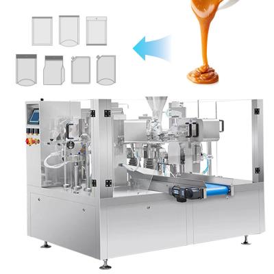 China Food Fully Automatic Premade Pouch High Speed Tomato Paste Sauce Liquid Premade Bag Packing Machine for sale