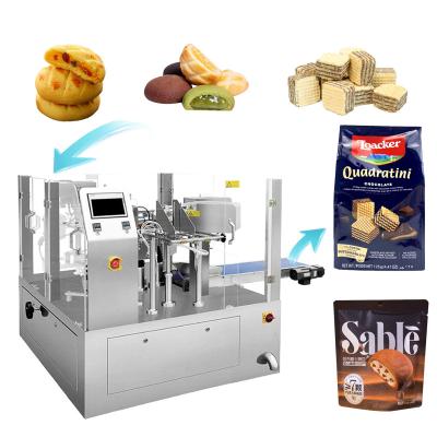 China Food Multi-Function Automatic Premade Bag Bagging Packaging Machines Food Cookie Filling Packing Machine for sale