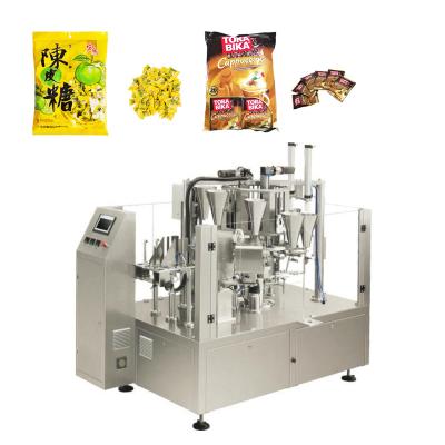 China Food Cheap Automatic Candy Doypack Filling Packing Machine Second Time Packaging Bagging Machines for sale