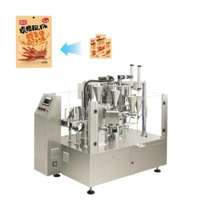 China Food Automatic Multi-Function Packing And Sealing Machine Food Standing Pouch Packaging Machines for sale