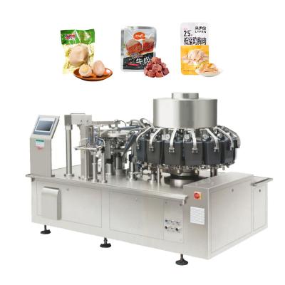 China Food Automatic Multi-Function Thermoforming Packaging Machine Food Premade Pouch Vacuum Packing Machines for sale