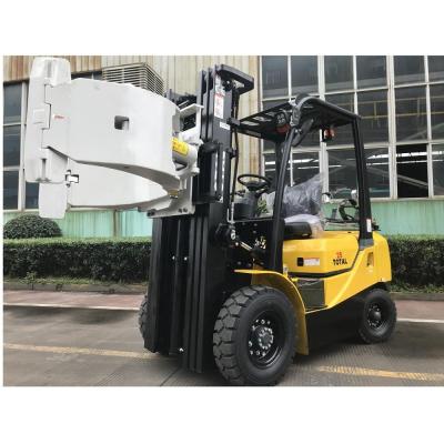 China Hotels 2.5 Ton LPG Forklift With Paper Roll Clamp for sale