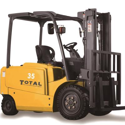 China Hotels Battery Power 4 Wheel 3500kg Electric Lift Forklift for sale