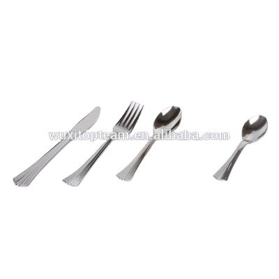 China Disposable Stainless Steel Coated Plastic Mini Spoon for sale