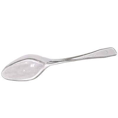 China Mini Clear Plastic Spoons Elegant and Disposable Clear Flatware Length 9.5cm Width 2.0cm for sale