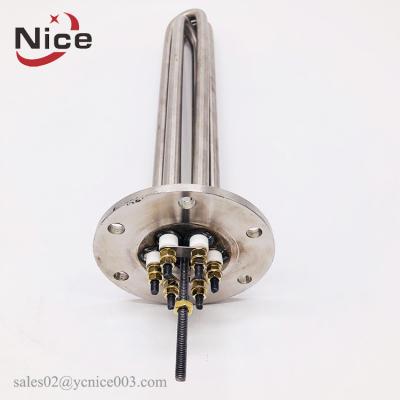 China Industrial Electric Heater Corrosion Resistance Boiler 440v Flange Immersion Heater for sale