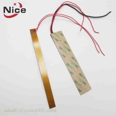 China Flexible Etched Parts 12v Polyimide Film Heater Adhesive PI Aluminum Industrial Heater for sale