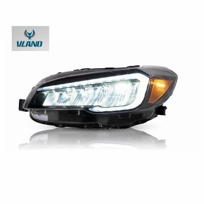 China VLAND Factory New Full LED Headlights With STI 2015-UP 65.3*54*27.8CM Breathing DRL Sequential And Welcome Front Lamp For Subaru Impreza WRX VA for sale