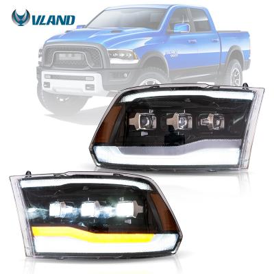 China Manufacturer Modified Autolamp VLAND Factory Headlights RAM 1500 2500 3500 Head Light RAM1500 2019-2021 CLASSIC Head Lamp 2009-2018 For Dodge for sale